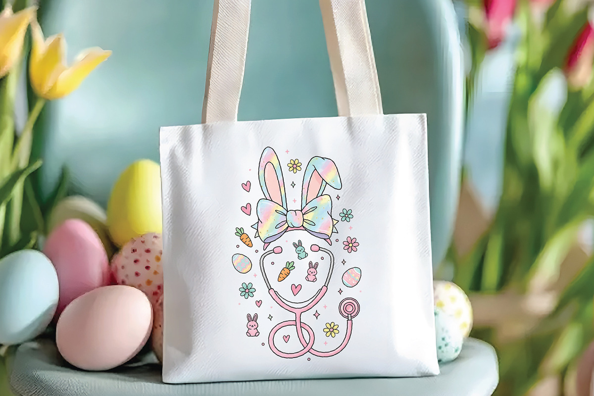 Easter Bunny Nurse Coquette PNG, an Illustration by CraftArtStudio (Photo 2 of 4)