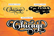 Chicago Font, a Script Font by Bungletter (Thumbnail 2 of 7)