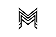 M Logo Template, a Branding & Logo Template by Advateik ™ (Thumbnail 2 of 2)