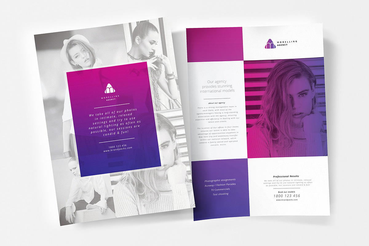 Modelling Agency Poster Template, a Flyer Template by BrandPacks