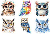 Fantasy Owl Clipart Bundle, an Illustration by Pixels.Craft (Thumbnail 3 of 5)