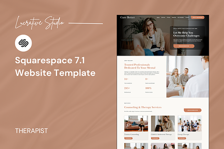 Therapy Squarespace Website Template