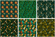 Green Autumn Seamless Digital paper, a Pattern Graphic by Designking (Thumbnail 2 of 4)