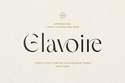 Glavoire - Stencil Ligature Sans, a Sans Serif Font by Sarid Ezra (Thumbnail 1 of 10)