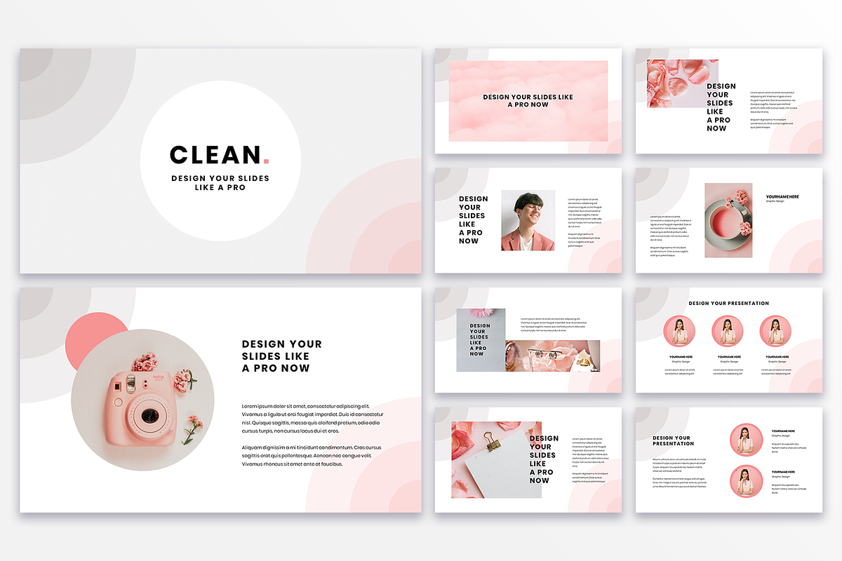 Clean Pink Powerpoint, a Presentation Template by 33slides (Photo 2 of 5)