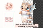 Dragons and Coffee Clip Art, a Food Illustration by Whimsy & Wishes (Thumbnail 4 of 9)