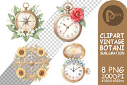 Vintage Mechanical Floral, a Decorative Illustration by Artnoy (Thumbnail 11 of 18)