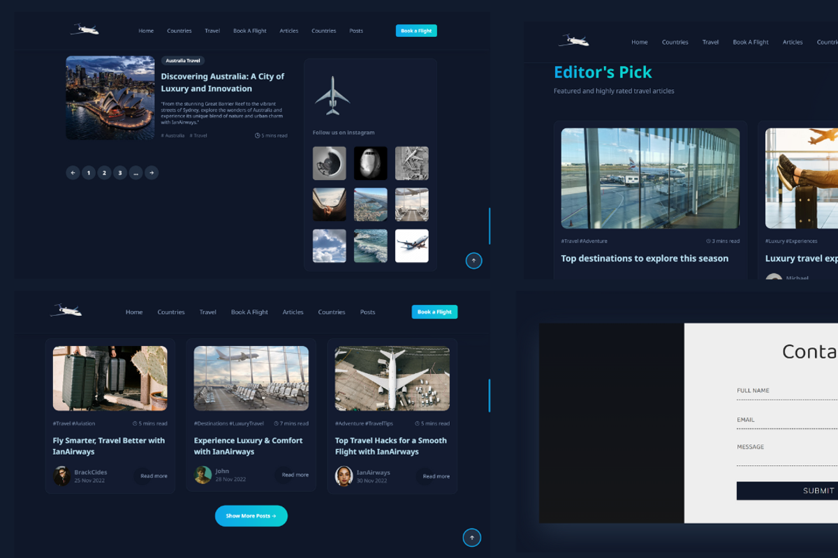 IanAirways- Travel Template, a HTML Template by NomaTemplates (Photo 5 of 22)