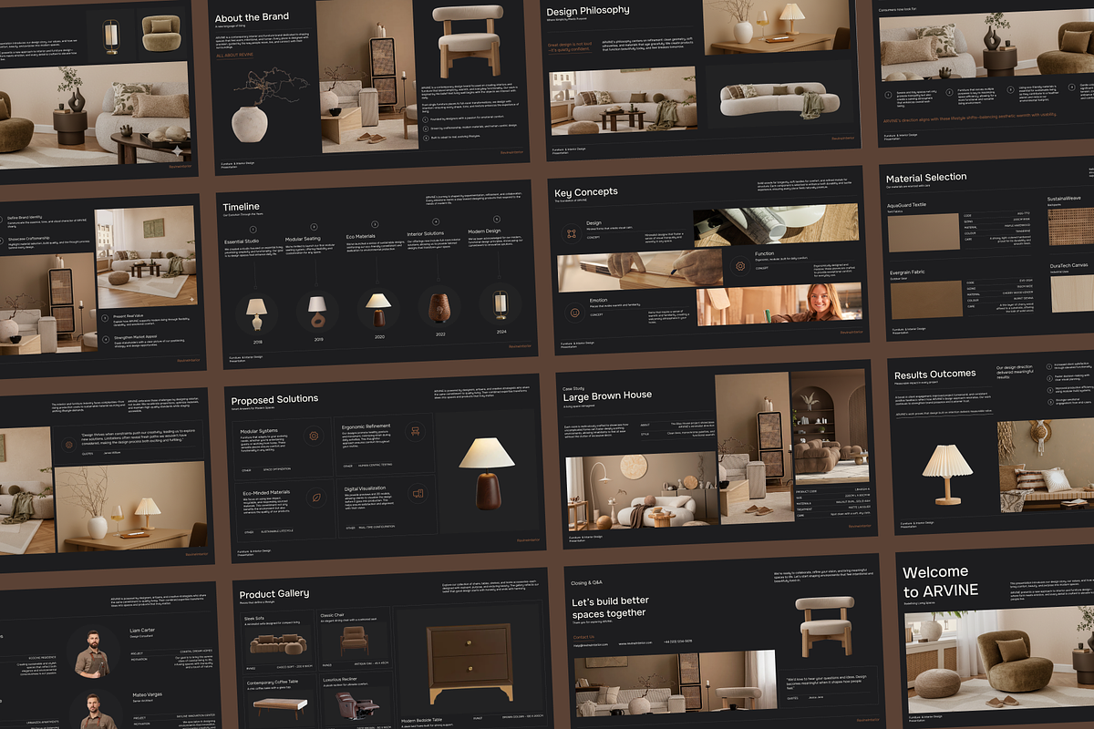 Interior & Furniture Presentatation, a Presentation Template by SLAB ...