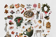 Vintage Christmas Collage, an Object Graphic by Purple (Thumbnail 10 of 12)
