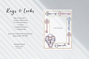 Watercolor Vintage Key Set, a Decorative Illustration by MayaNavits (Thumbnail 2 of 12)
