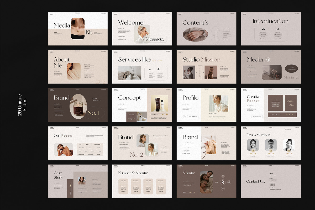 **Media Kit Presentation Template**, a Templates & Theme by GoldenPixelStudio (Photo 6 of 6)