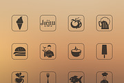 48 RESTAURANT icons, a Templates & Theme by Palau (Thumbnail 4 of 4)