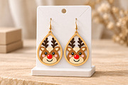 Reindeer Earrings Laser Cut SVG, an Object Graphic by Canvas Craft (Thumbnail 4 of 4)