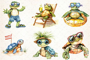Summer Turtle Sublimation Clipart, an Illustration by Libby Wishes (Thumbnail 3 of 7)