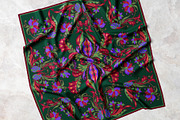 Midnight Botanical Silk Scarf, an Object Graphic by ilustrinna (Thumbnail 8 of 9)