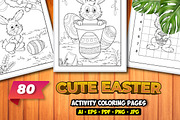 80 Cute Easter Activity VectorDesign, an Illustration by Blue Digital Studio (Thumbnail 1 of 6)