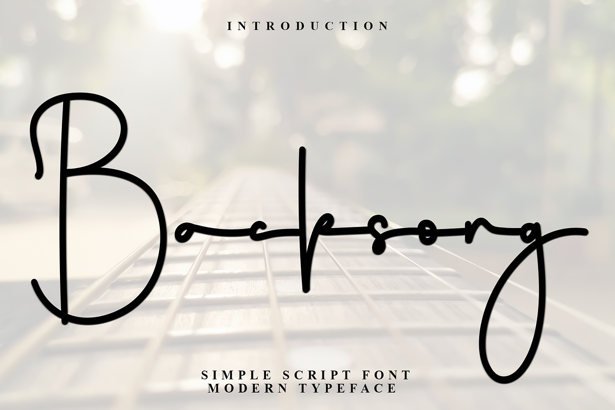 Backsong, a Handwritten Font by InermediaSTUDIO (Photo 1 of 8)