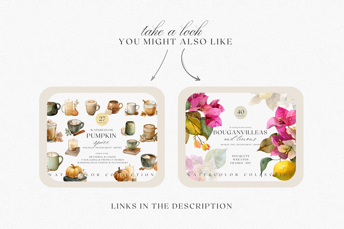 Watercolor Floral Stains, a Decorative Illustration by ThaismotaCreativeCo (Photo 6 of 7)