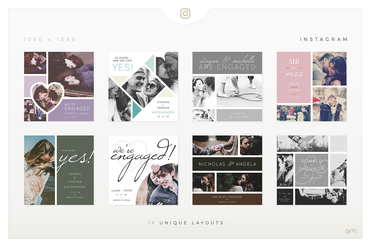 Storyboards / Engagement, a Social Media Template by AM Studio (Photo 5 of 6)