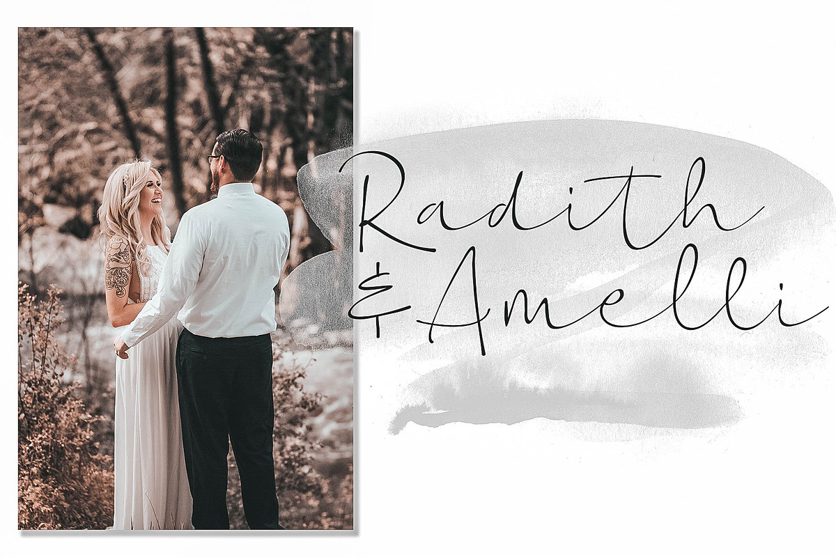 Vigetha Script Font preview 2