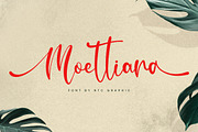 Moettiara Calligraphy Script Font, a Script Font by NTC Graphic (Thumbnail 1 of 9)