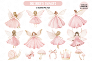Pink Fairy Clipart Set, an Illustration by TatiMockup (Thumbnail 2 of 6)