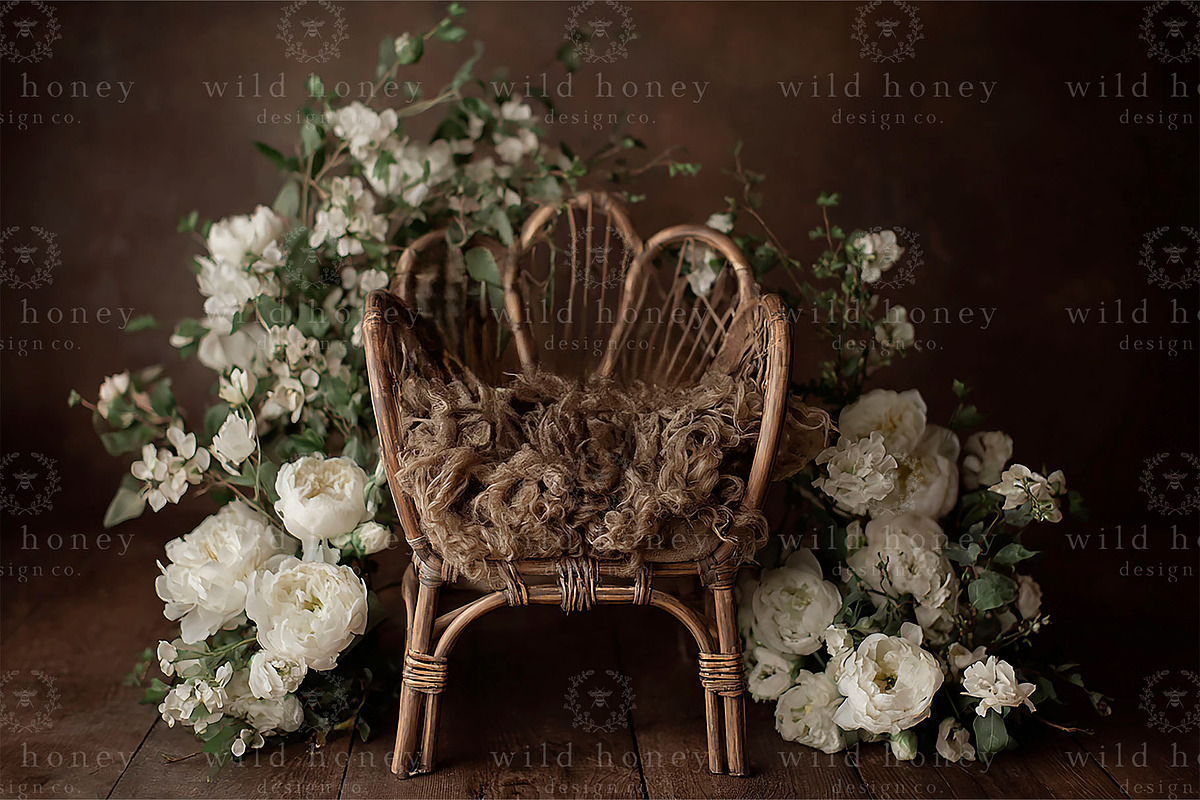 Newborn Chair Digital Backdrop, a Layer Style Add-On by Wild Honey Design Co. (Photo 2 of 2)