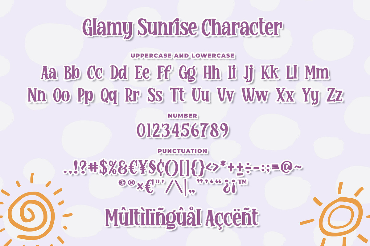 Glamy Sunrise a Quirky Font, a Serif Font by Blankids Studio (Photo 6 of 7)