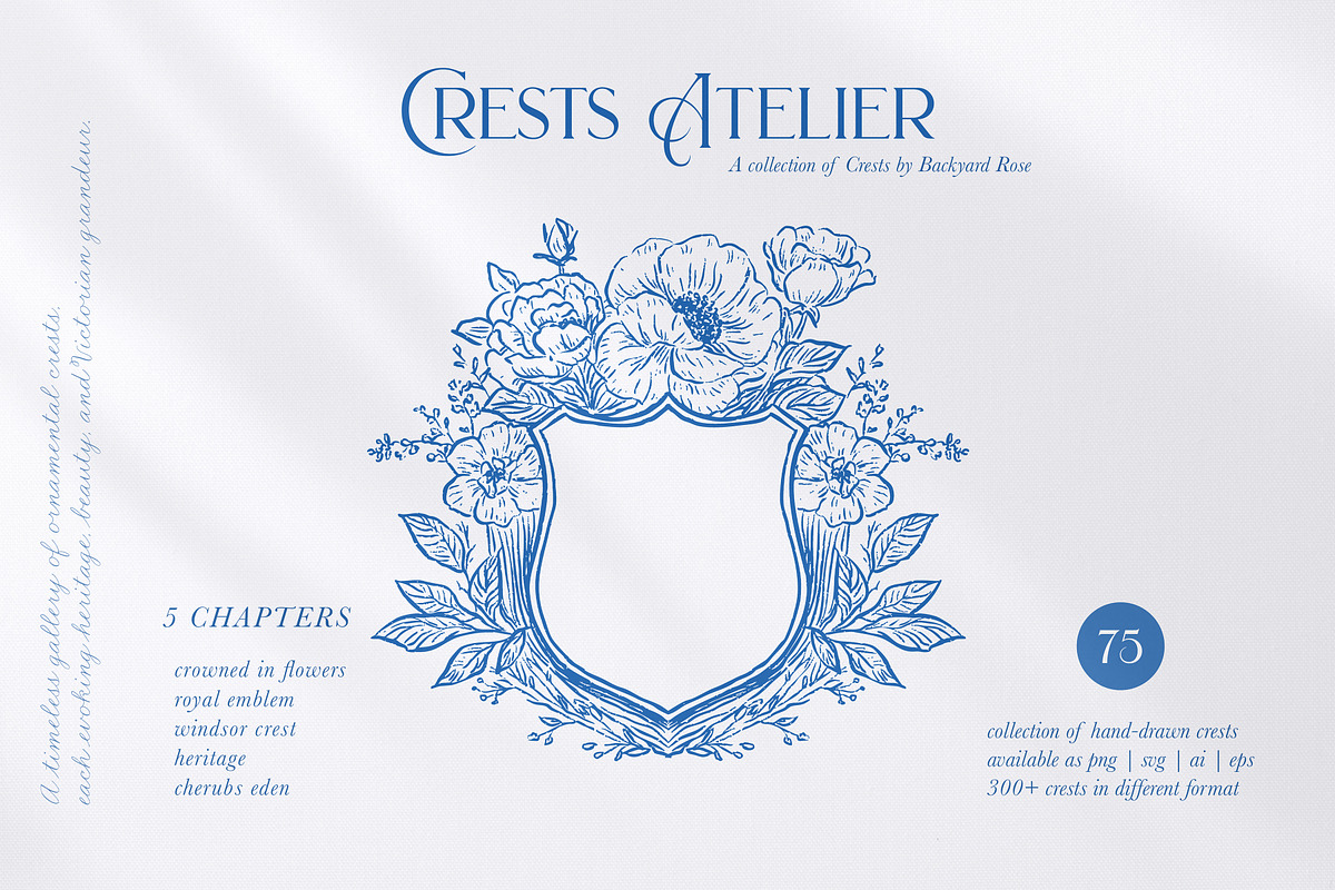 Crests Atelier Collection, a Decorative Illustration by Backyard Rose (Photo 1 of 14)