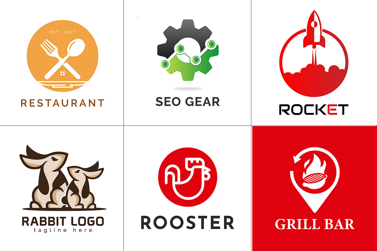 800+ Professional Logos Bundle, a Branding & Logo Template by Design Forest (Photo 12 of 48)