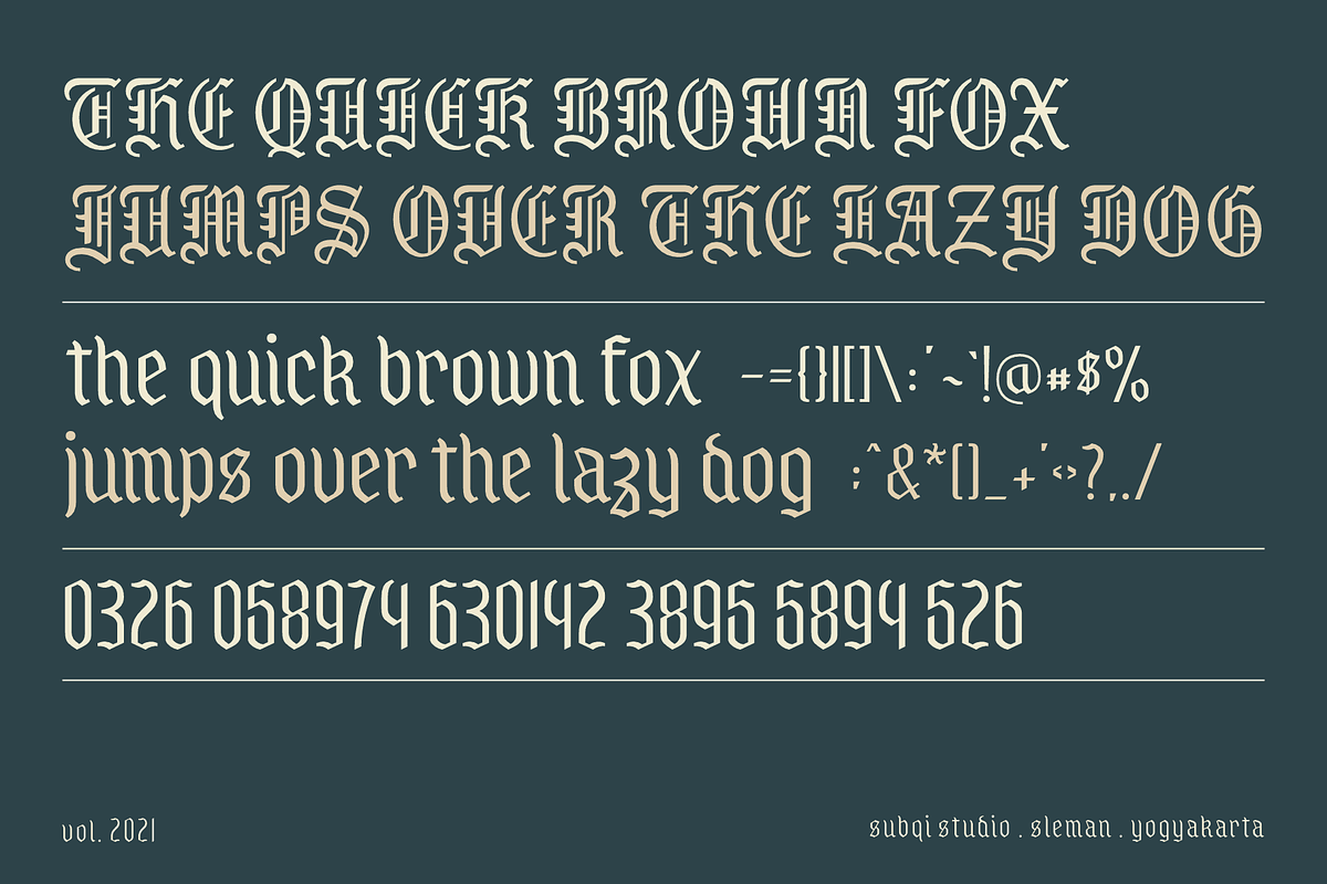 Royal Grande - Black Letter Family, a Blackletter Font by Subqi Std (Photo 3 of 7)