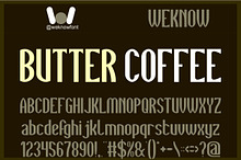 Butter Coffee font