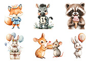 Birthday Baby Animal Clipart, Birthd, an Illustration by CreationArt (Thumbnail 5 of 5)