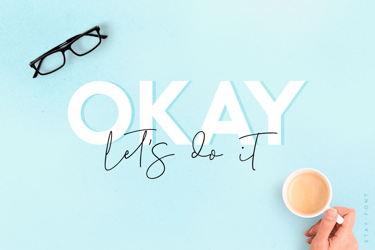 Stay MONO Font preview 6