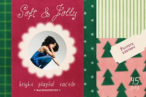 Soft & Jolly Holiday Backgrounds, a Background Graphic by DigARTbyHavroshka