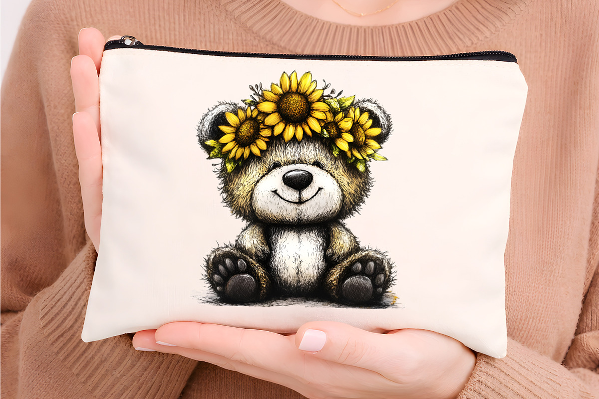 whimsical safari sunflower clipart, an Illustration by GatewayDesign (Photo 7 of 9)
