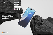 iPhone 17 Pro Mockup, an iPhone Mockup by DSNA Mockup (Thumbnail 1 of 3)