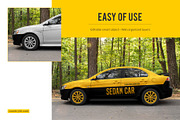 Car Sedan Mockup Set, an Advertising Mockup by Country4k (Thumbnail 3 of 4)