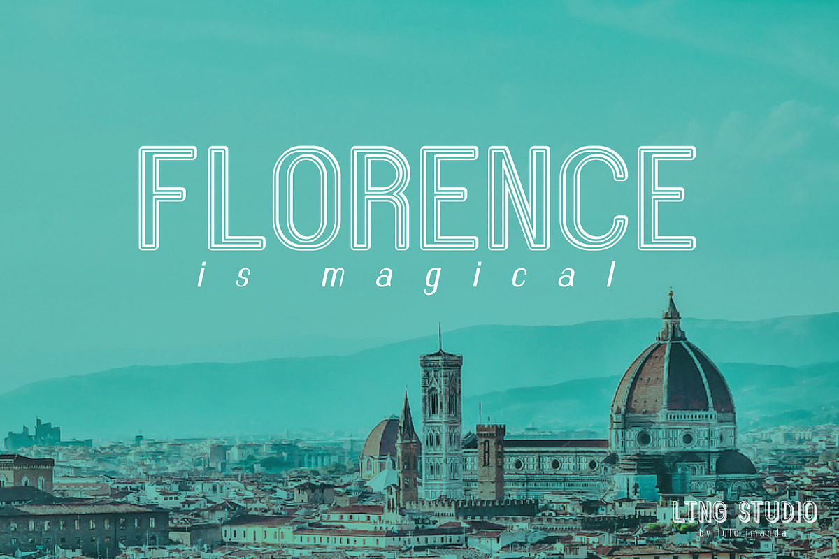 FLORENCE font family, a Sans Serif Font by LTNG STUDIO (Photo 7 of 7)