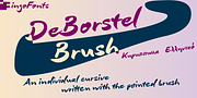 DeBorstel Brush Pro, a Script Font by ingoFonts (Thumbnail 1 of 7)