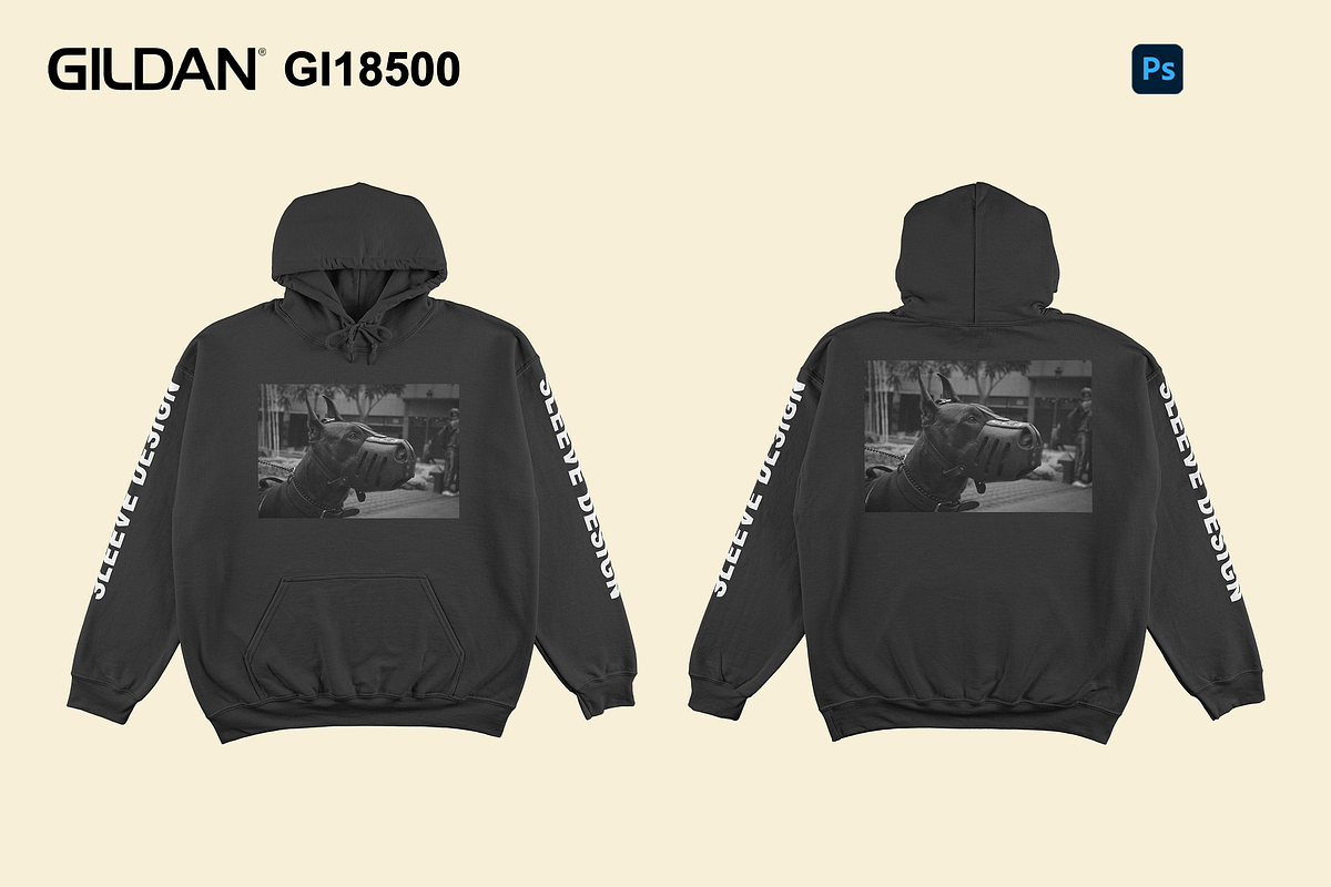 Gildan GI18500 Flat Mockup Template, a Hoody Mockup by Infinity Mockups (Photo 1 of 10)