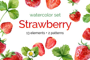 Watercolor Strawberry