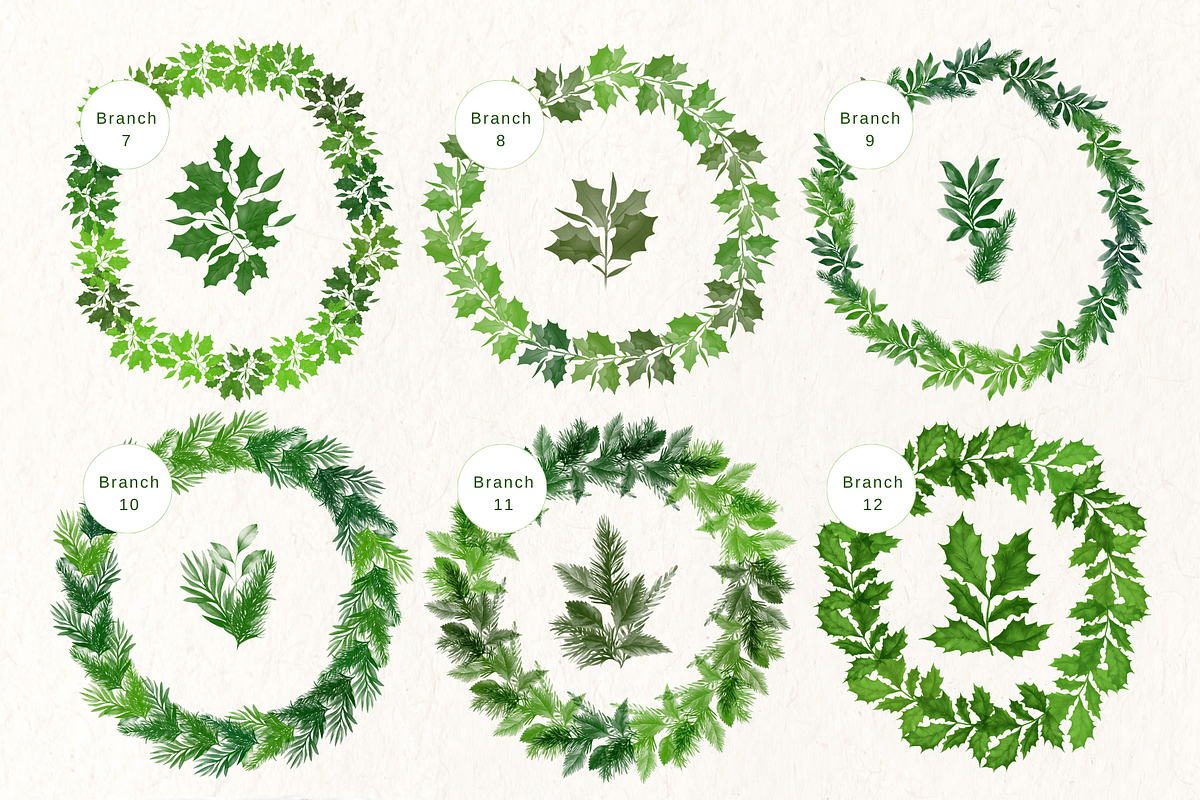 Christmas Procreate Brushes Bundle, a Brush Add-On by Red Ink (Photo 4 of 10)