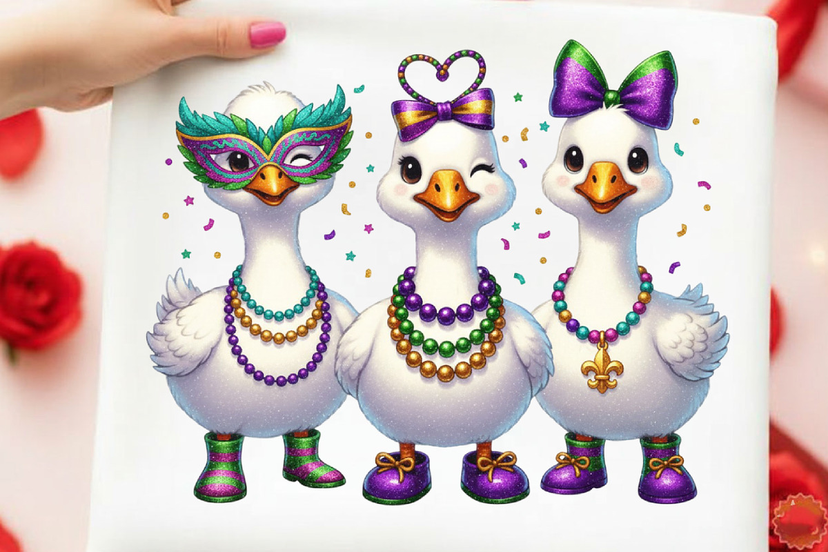 Funny Coquette Goose Mardi Gras, an Illustration by designcity5 (Photo 7 of 9)