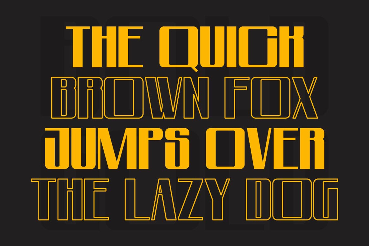Bold Gold – Heavy Squared Font, a Sans Serif Font by Artiveko (Photo 6 of 8)