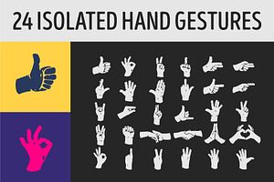 24  isolated hand gestures. Digits h