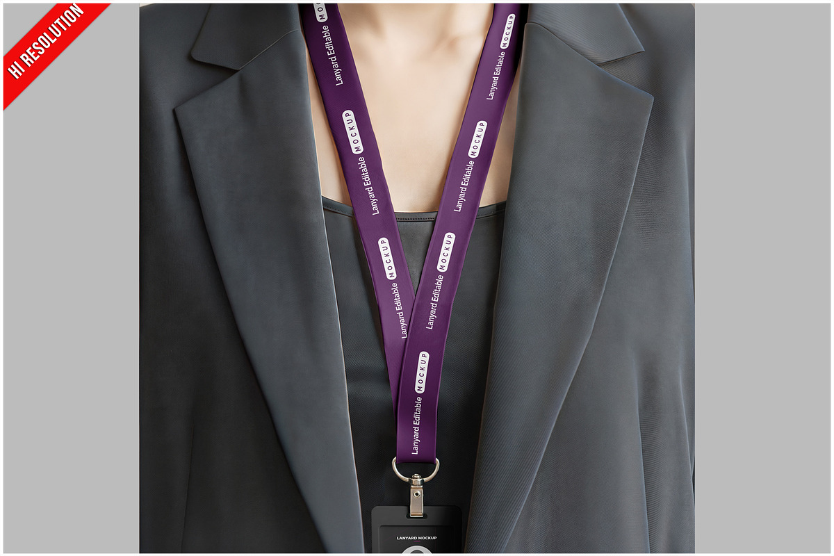 Exhibitor Lanyard Mockup, a Product Mockup by Bruno's Shop