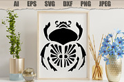 Stencil Beetle, a Decorative Illustration by MARYCRAFTIRIA (Thumbnail 3 of 3)