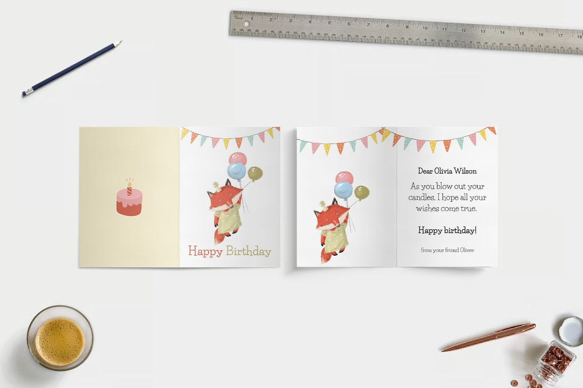 9 cute animals with birthday party, an Animal Illustration by Alinafineart (Photo 3 of 3)
